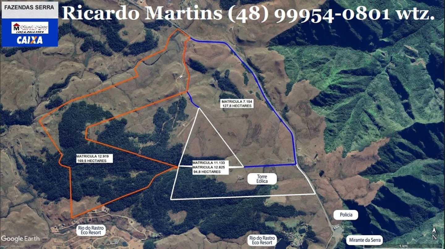 Fazenda sítio chácara terreno área de terra Bom Jardim da Serra